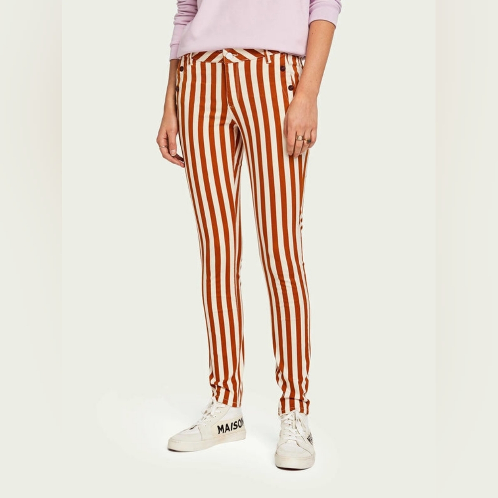 Scotch and Soda La Bohemienne Skinny Fit Striped Pants